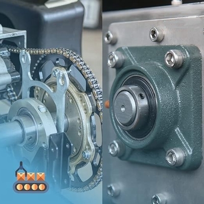 耐久性のある枕ブロックベアリングUCF208 鋳鉄HT200ホーシング