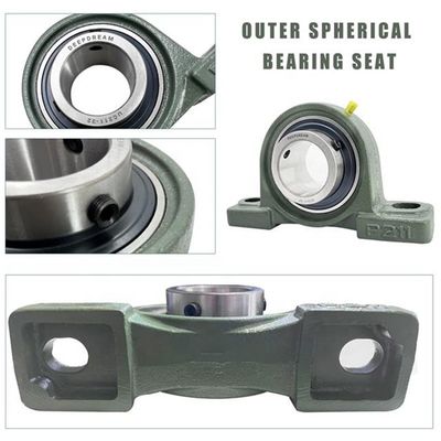 クロム鋼 GCR15 非標準インチマウントベアリング UCP210-200D1 安定した性能