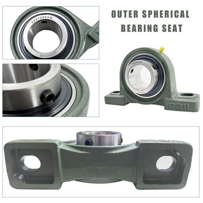 クロム鋼 GCR15 UCP インペリアル 2 1/4 インチ メトリック 57.15mm 座った外側の球状軸承