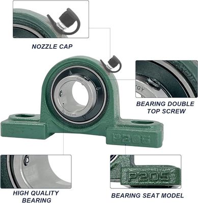 クロム鋼 GCr15 大型ハウジング 2-1/2 インチの枕ブロック 軸承 UCP213-40 精度評価 P0P6P5P4P2