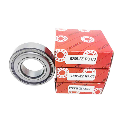 0-25mm 穴位サイズ 6205-2Z/C3 深溝ボールベアリング ISO9001 2008認証