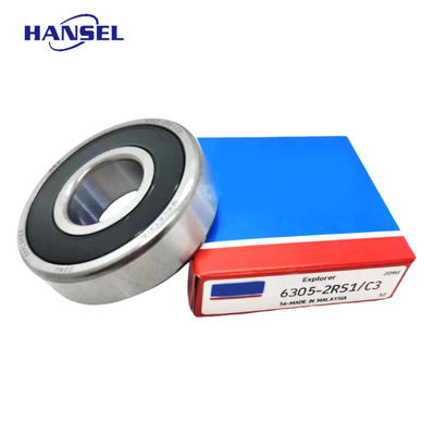 深溝球軸承 6305-2RS1/C3 単列構造のためのミニチュア軸承