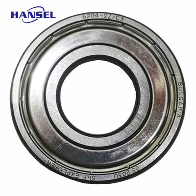 6204-2Z/C3 S.K.F 耐久で軽量なナイロンケージ付き深溝ボールベアリング