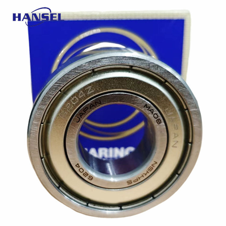 耐久性と性能のためにナイロンケージ深溝球軸承 6204-2Z/C3